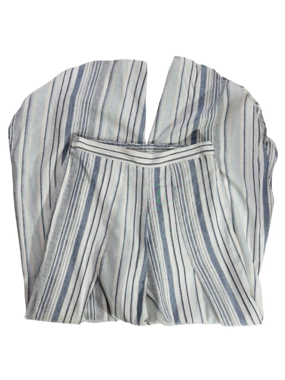 DREW Women's Grey Striped Linen Blend Culottes Size XS - Picture 3 of 12